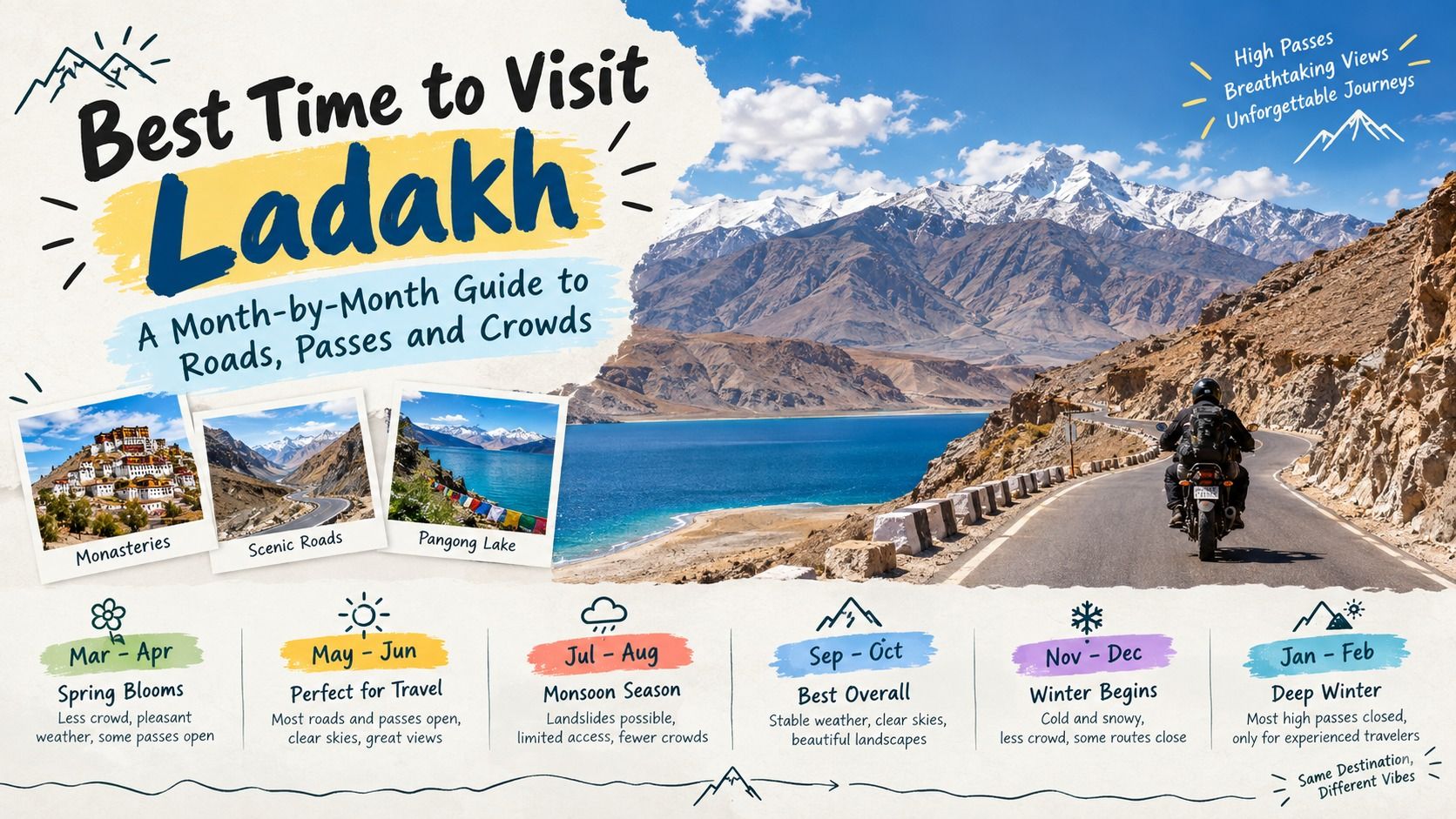 Best Time to Visit Ladakh: A Month-by-Month Guide to Roads, Passes and Crowds