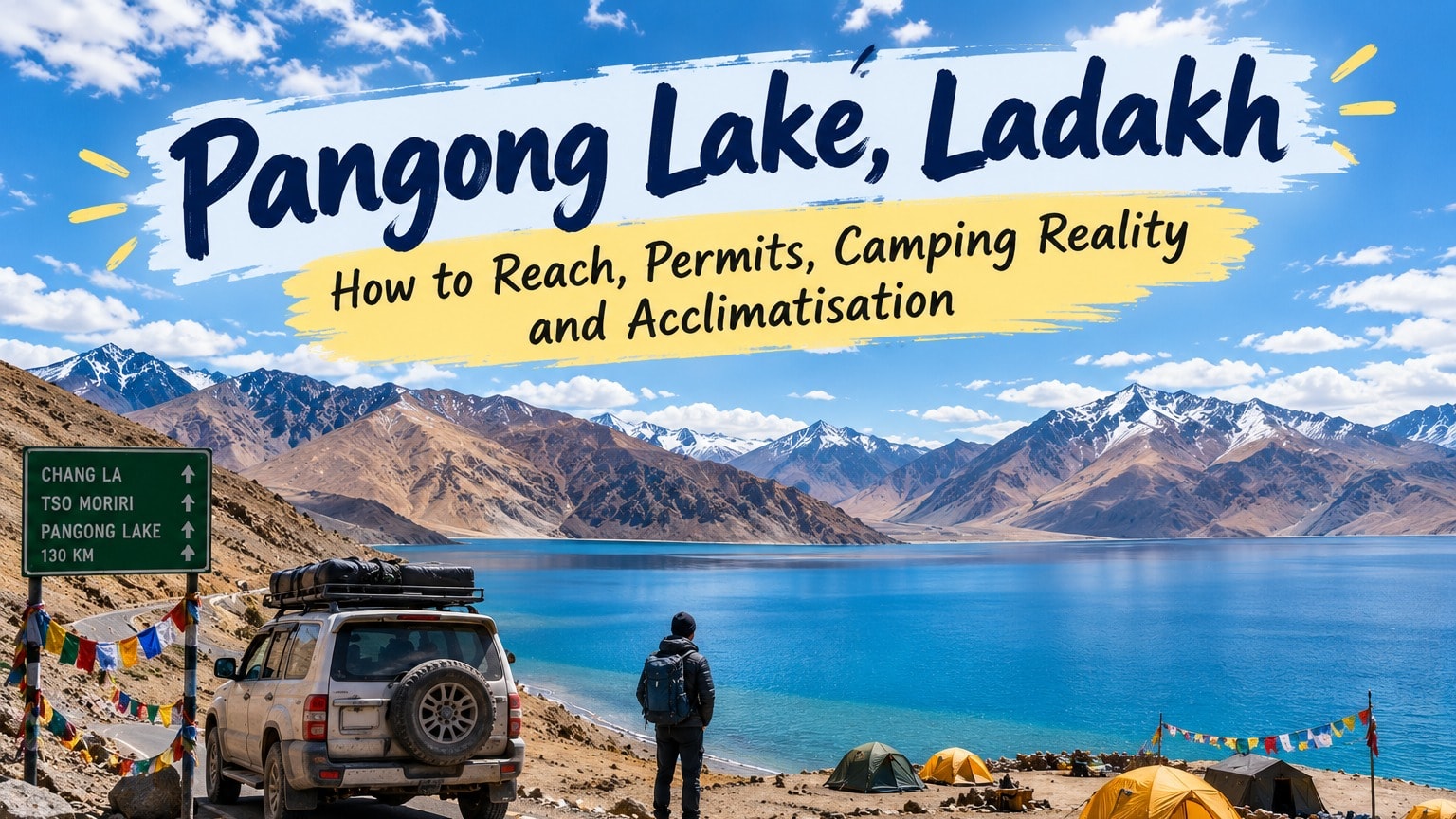 Pangong Lake, Ladakh: How to Reach, Permits, Camping Reality and Acclimatisation